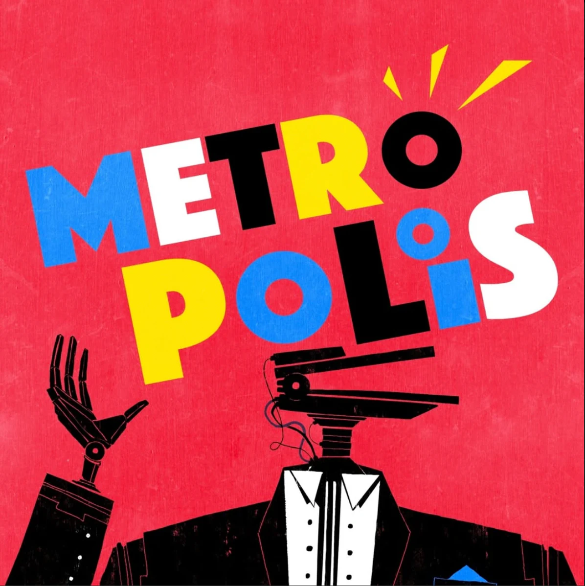 Cover art for the audio drama Metropolis from Lux Radium, in which Katie Peabody voices Alsace